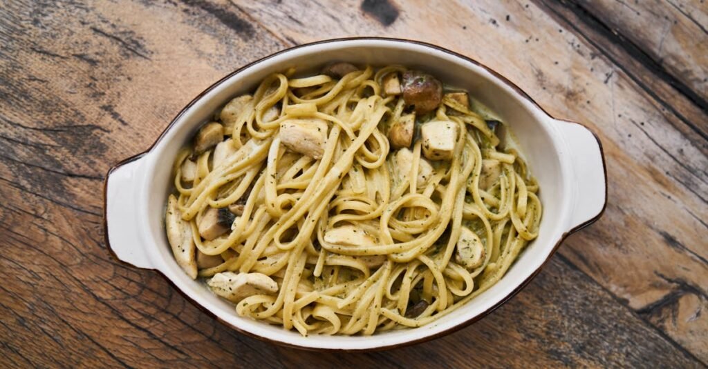 elevated chicken tetrazzini
